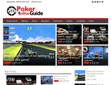 Tablet Screenshot of pokeronline-guide.com